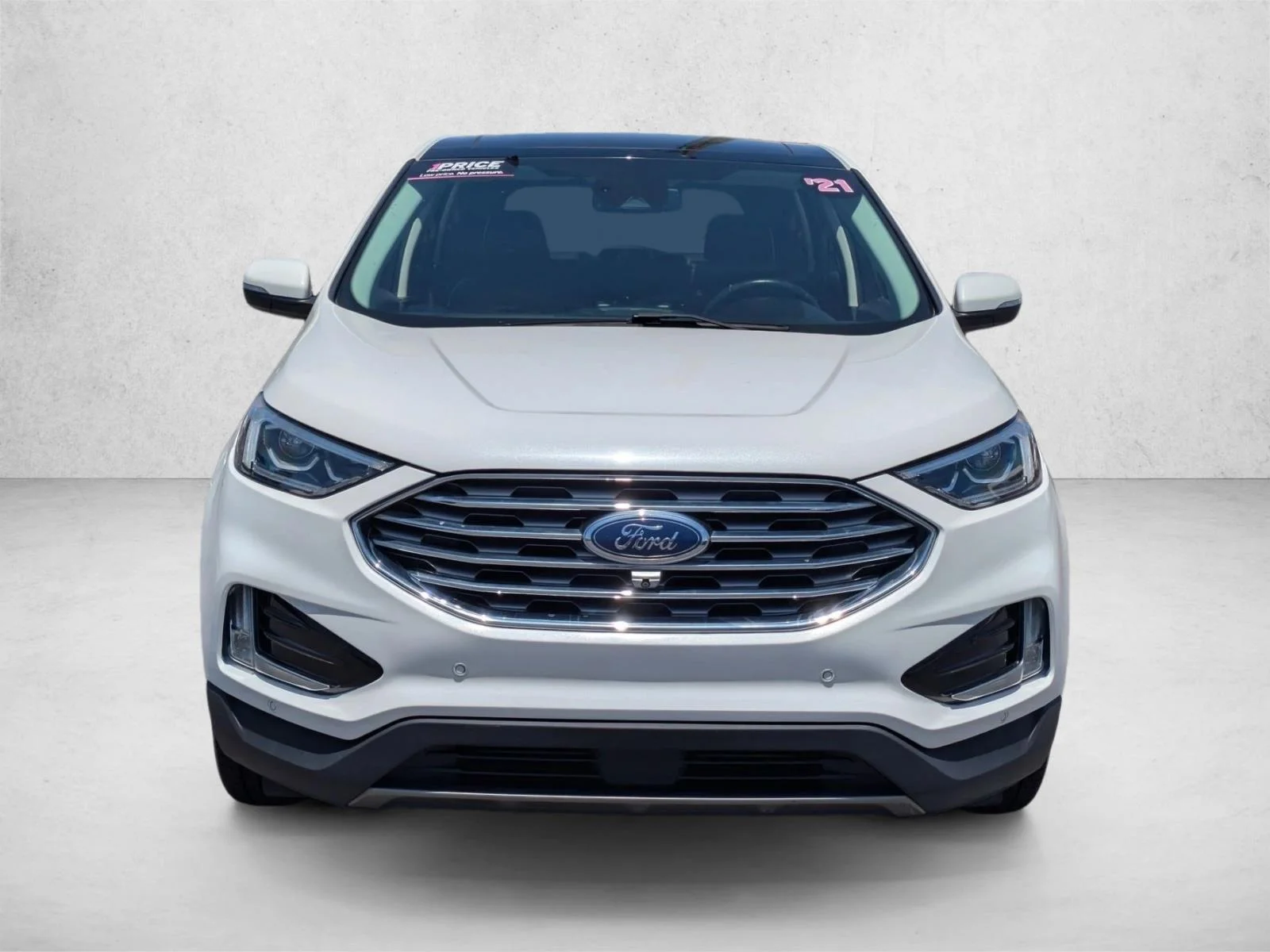 Used 2021 Star White Metallic Tri-Coat Ford Titanium image 2