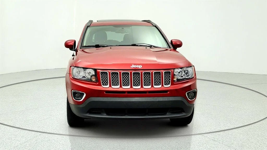 Used 2017 Deep Cherry Red Crystal Pearlcoat Jeep High Altitude 4x4 *Ltd Avail* w/ Sunroof & Remote Start image 2