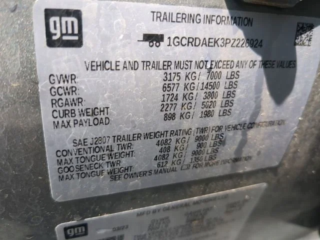 Used 2023 Sterling Gray Metallic Chevrolet WT image 34