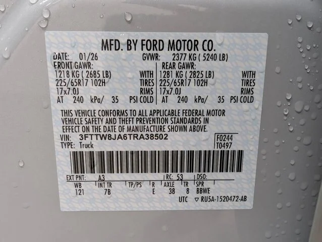 New 2026 Space White Metallic Ford XLT image 23