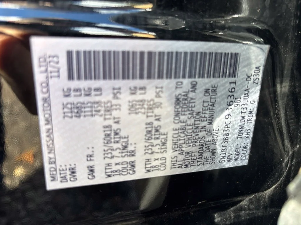 Certified Used 2023 Black Nissan SV image 10