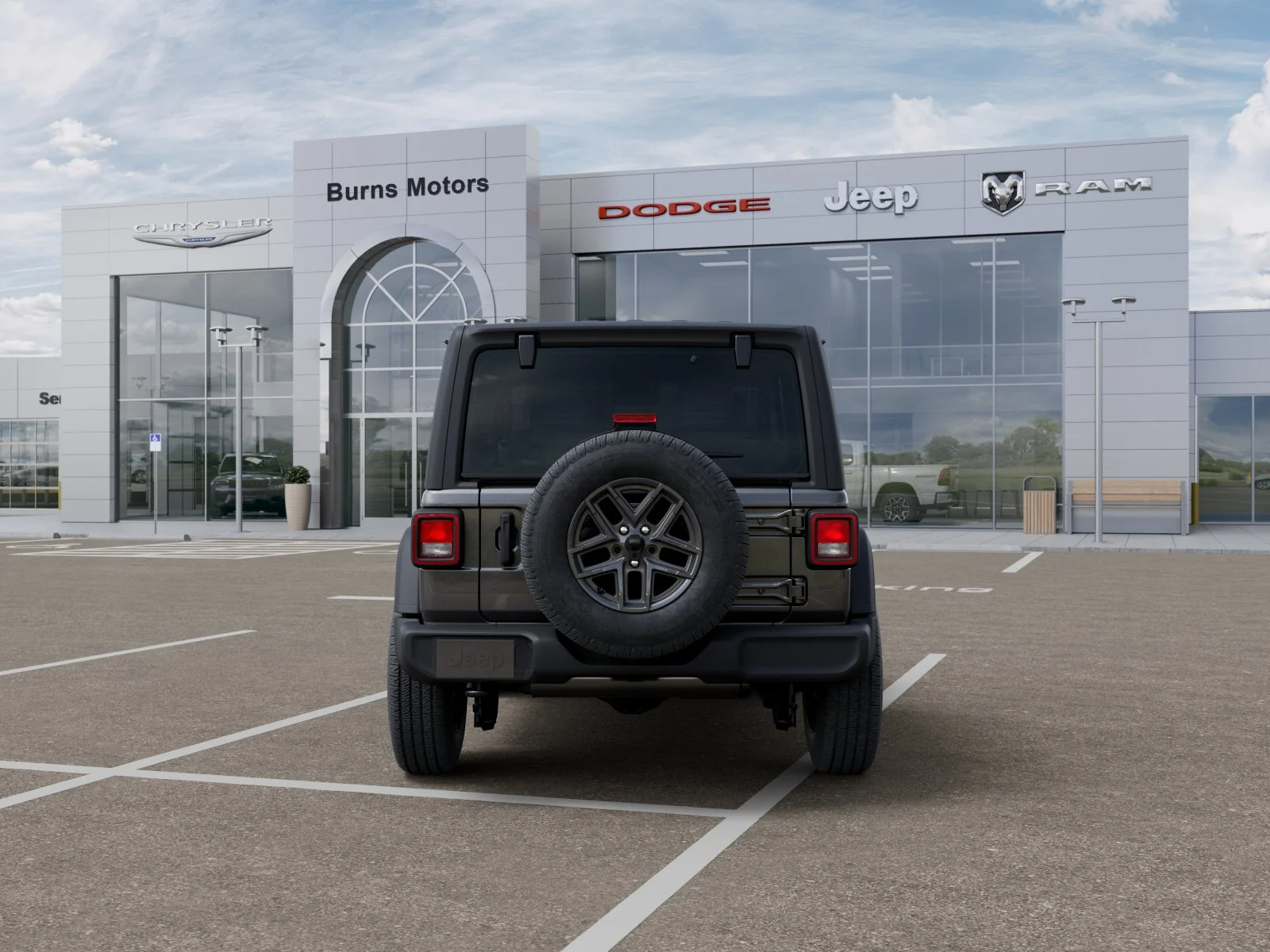 New 2026 Granite Crystal Metallic Clear-Coat Exterior Paint Jeep Sport 2-Door image 33