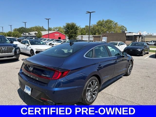 Certified Used 2021 Blue Hyundai Limited image 23