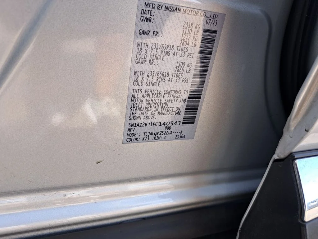 Used 2023 Silver Nissan SV image 23