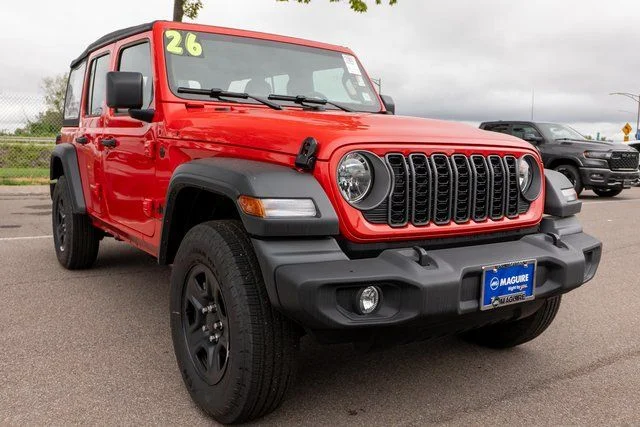 New 2026 Firecracker Red Clear-Coat Exterior Paint Jeep Sport image 4