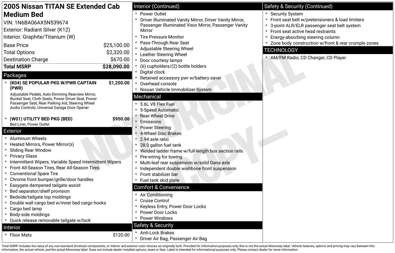 Used 2005 Silver Nissan SE image 43