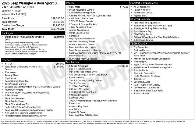 2026 Jeep Wrangler 4-Door Sport S - Photo 52