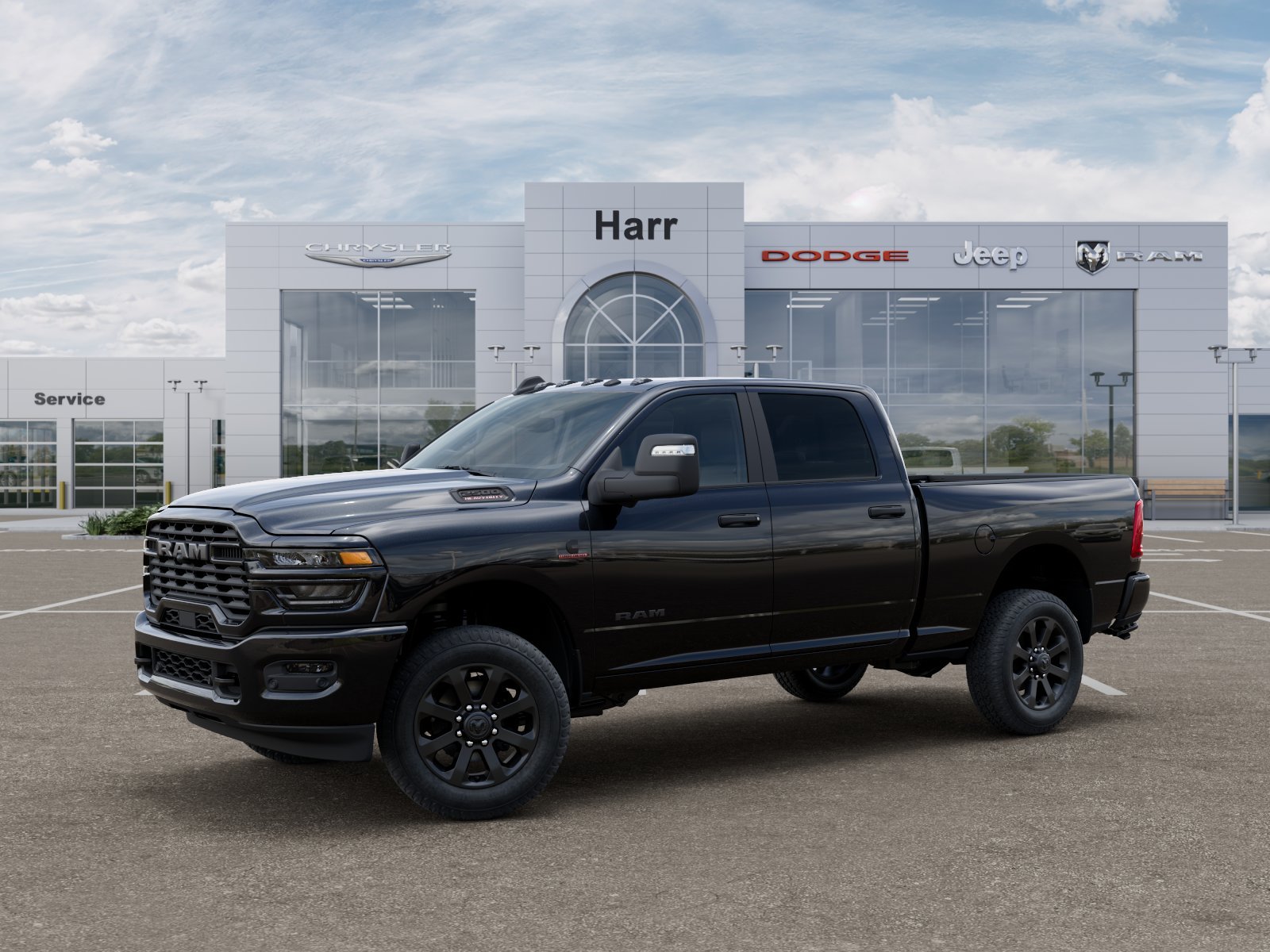 New 2026 Diamond Black Crystal Pearl-Coat Exterior Paint RAM Big Horn image 19