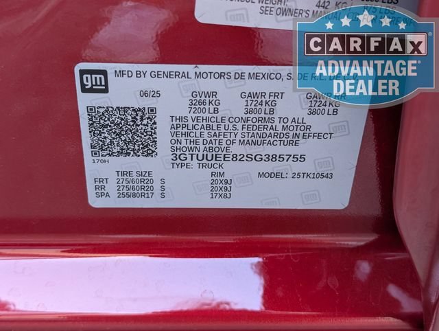 Used 2025 Volcanic Red Tintcoat GMC AT4 image 37
