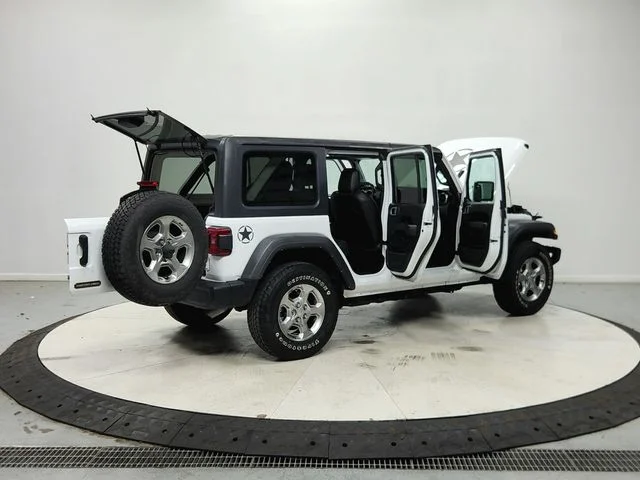 Used 2021 White Jeep Unlimited Sport image 16