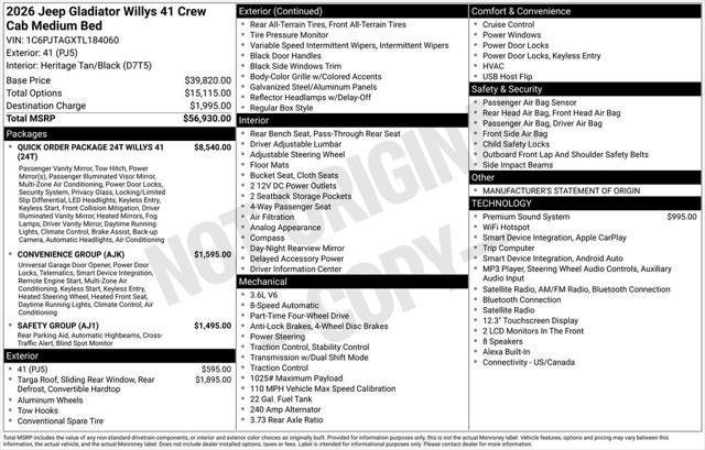 New 2026 41 Jeep Willys image 2