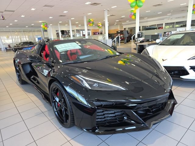 Black 2026 Chevrolet Corvette E-Ray Convertible AWD with 2LZ Convertible All-Wheel Drive 8-Speed Dual Clutch