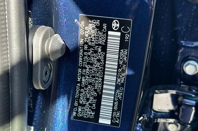 New 2026 Blueprint Toyota  SE image 33