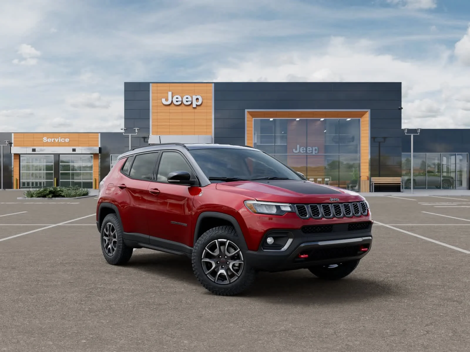 New 2026 Red Hot Pearlcoat Jeep Trailhawk image 5