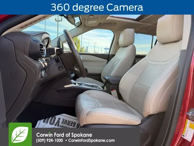 Certified Used 2022 Rapid Red Metallic Tinted Clearcoat Ford Platinum image 3