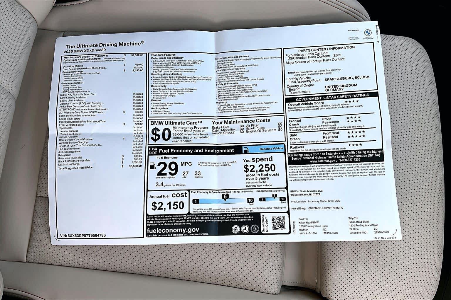 New 2026 Dune Grey Metallic BMW 30 xDrive image 18