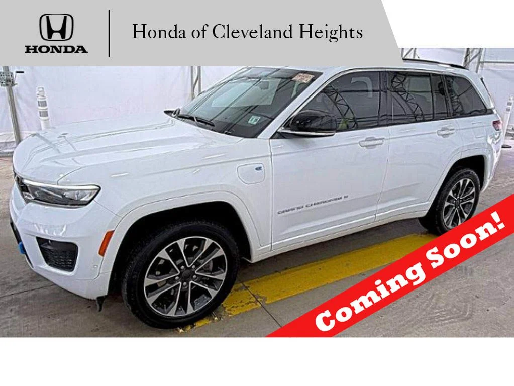Used 2023 Bright White Clearcoat Jeep Overland 4xe image 1