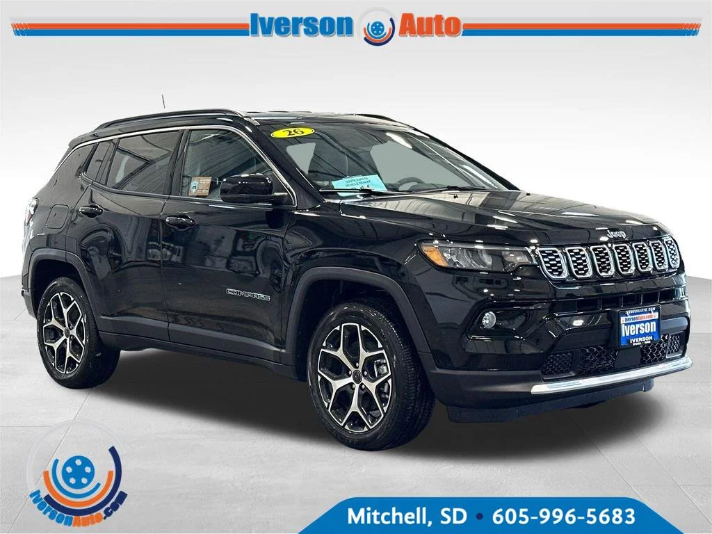 New 2026 Diamond Black Crystal Pearlcoat Jeep Limited image 1