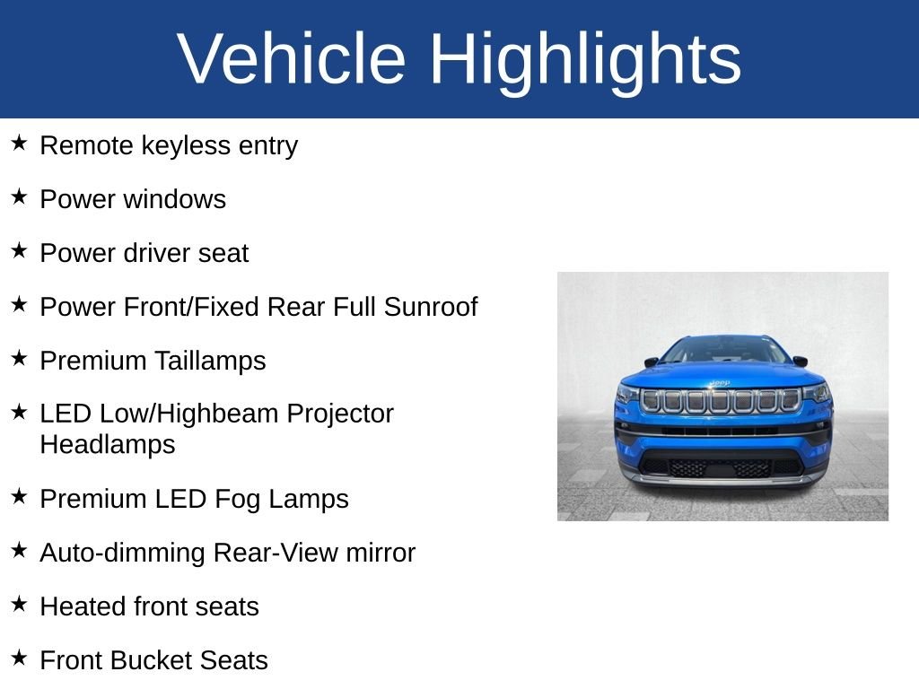 Used 2022 Blue Jeep Latitude Lux image 4