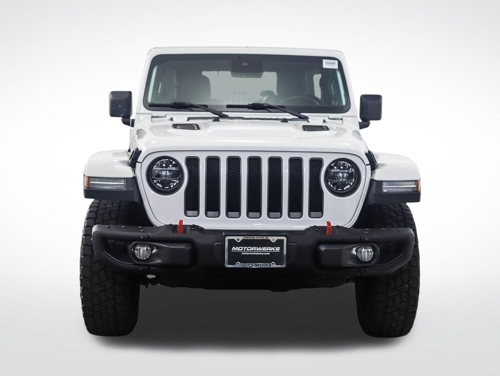 Used 2020 Bright White Clearcoat Jeep Unlimited Rubicon image 8