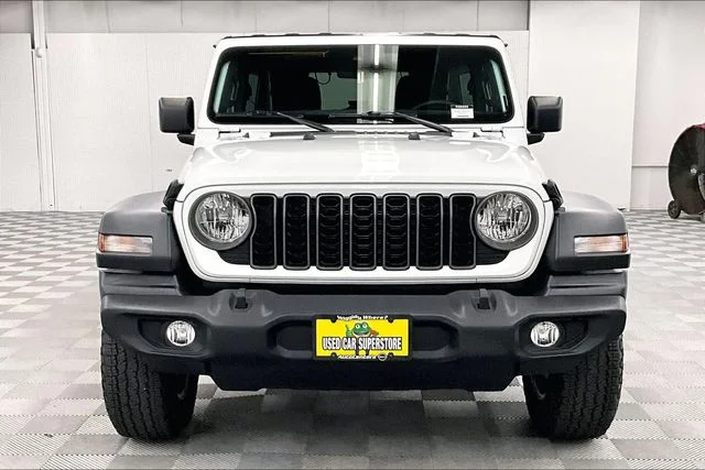 Used 2024 Bright White Clearcoat Jeep Sport S image 4