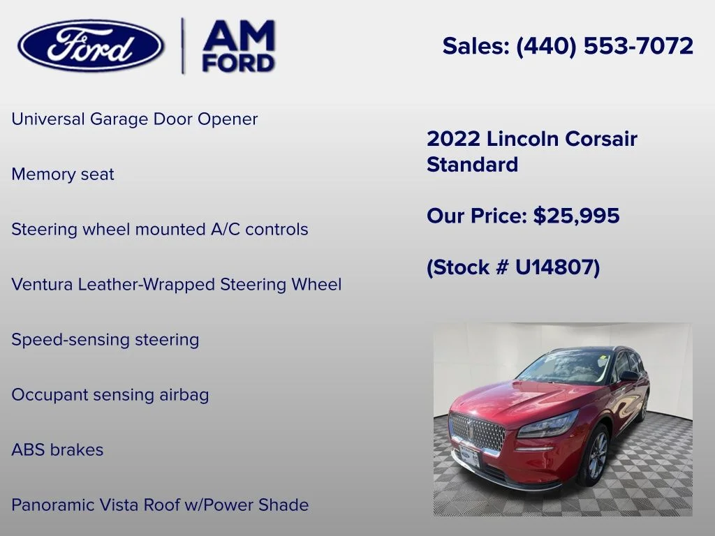 Used 2022 Red Lincoln Standard image 24