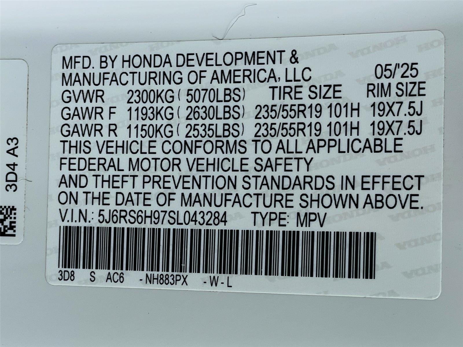 Used 2025 Platinum White Pearl Honda  image 38