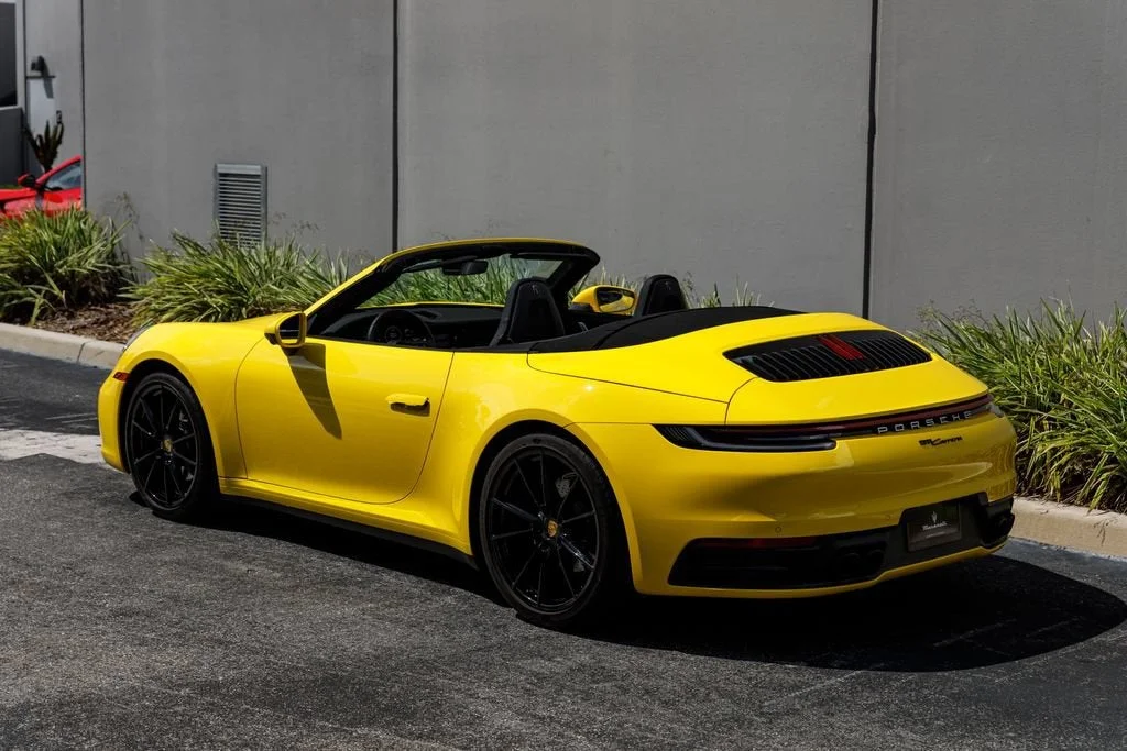 Used 2022 Racing Yellow Porsche Carrera image 3