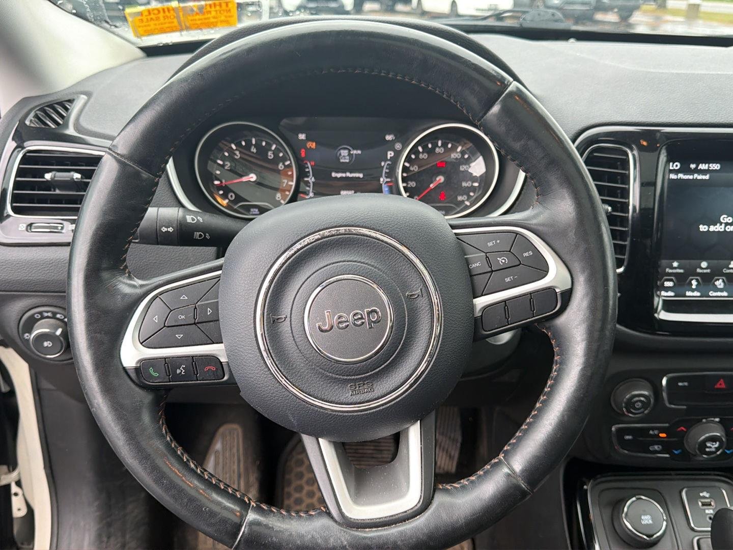 Used 2019 Pearl White Tri-Coat Jeep Limited image 16