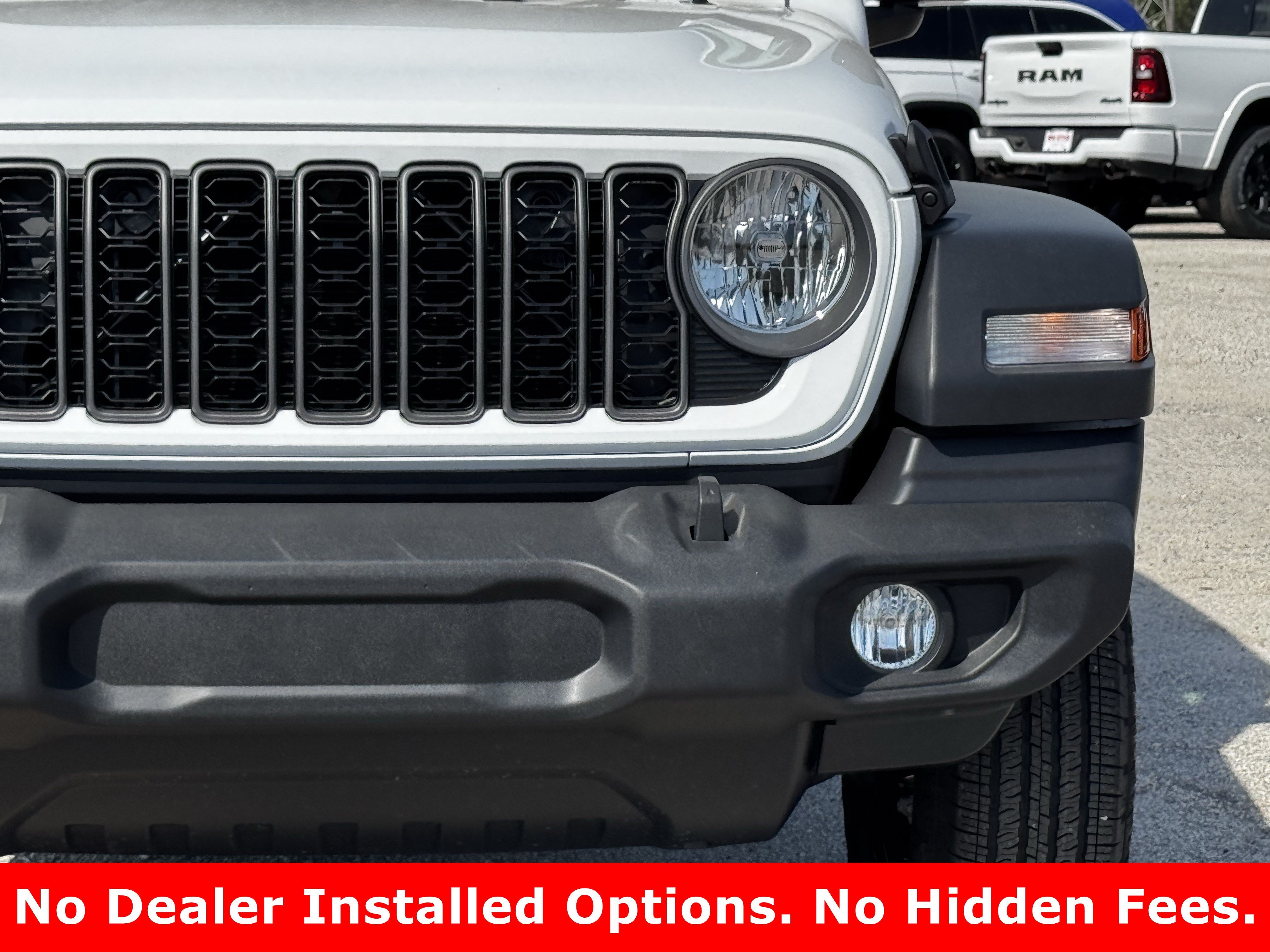 New 2026 Bright White Clear-Coat Exterior Paint Jeep Sport image 4