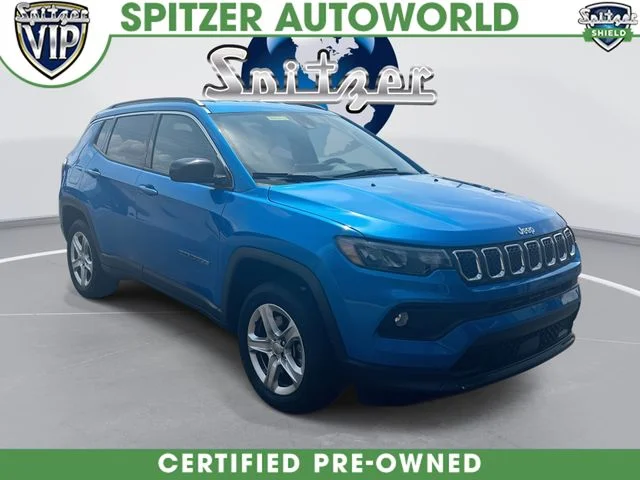 Certified Used 2023 Blue Jeep Latitude image 1