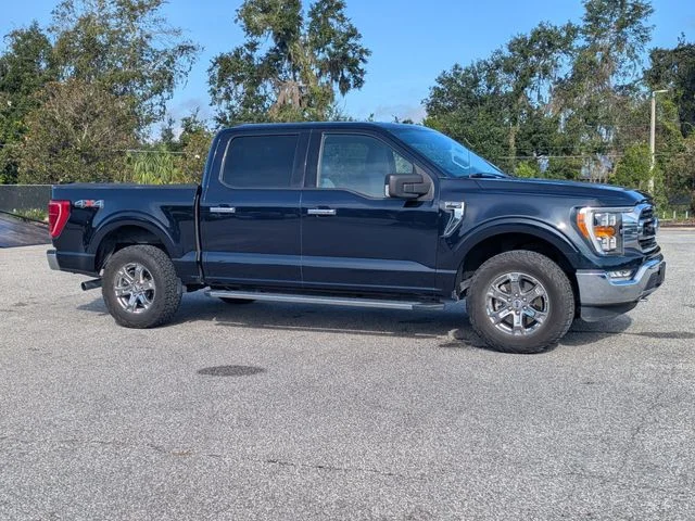 Certified Used 2021 Blue Ford XLT image 2