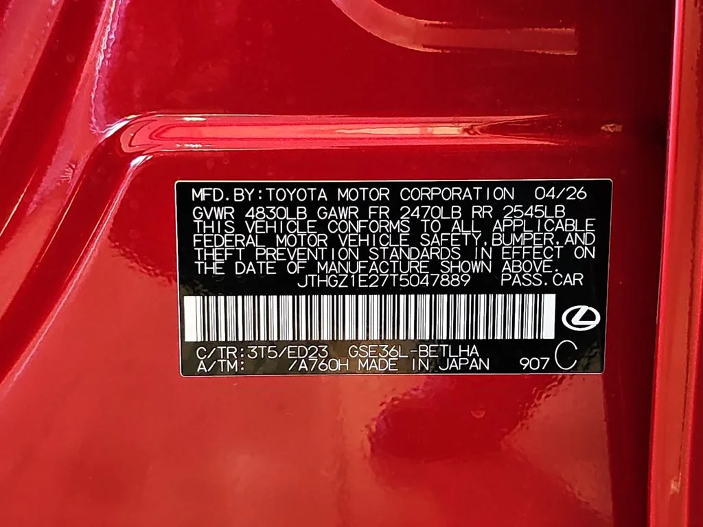 New 2026 Infrared Lexus 350 F SPORT image 34