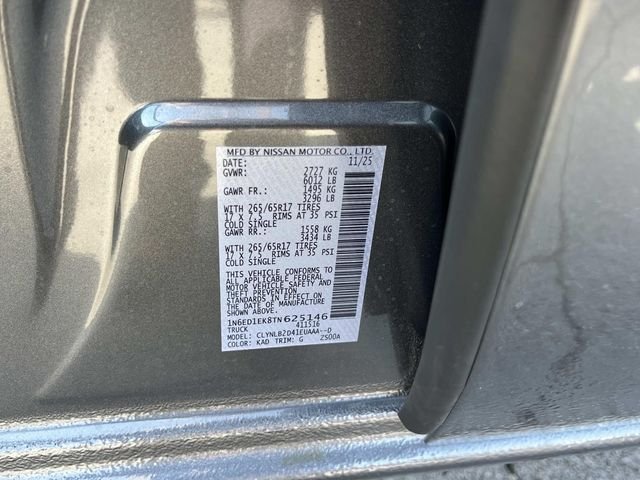 New 2026 Gun Metallic Nissan Crew Cab SV image 21