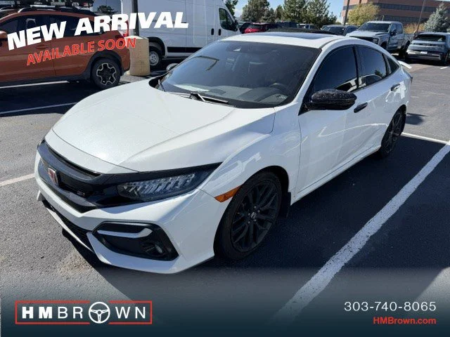 Used 2020 Platinum White Pearl Honda Si image 2