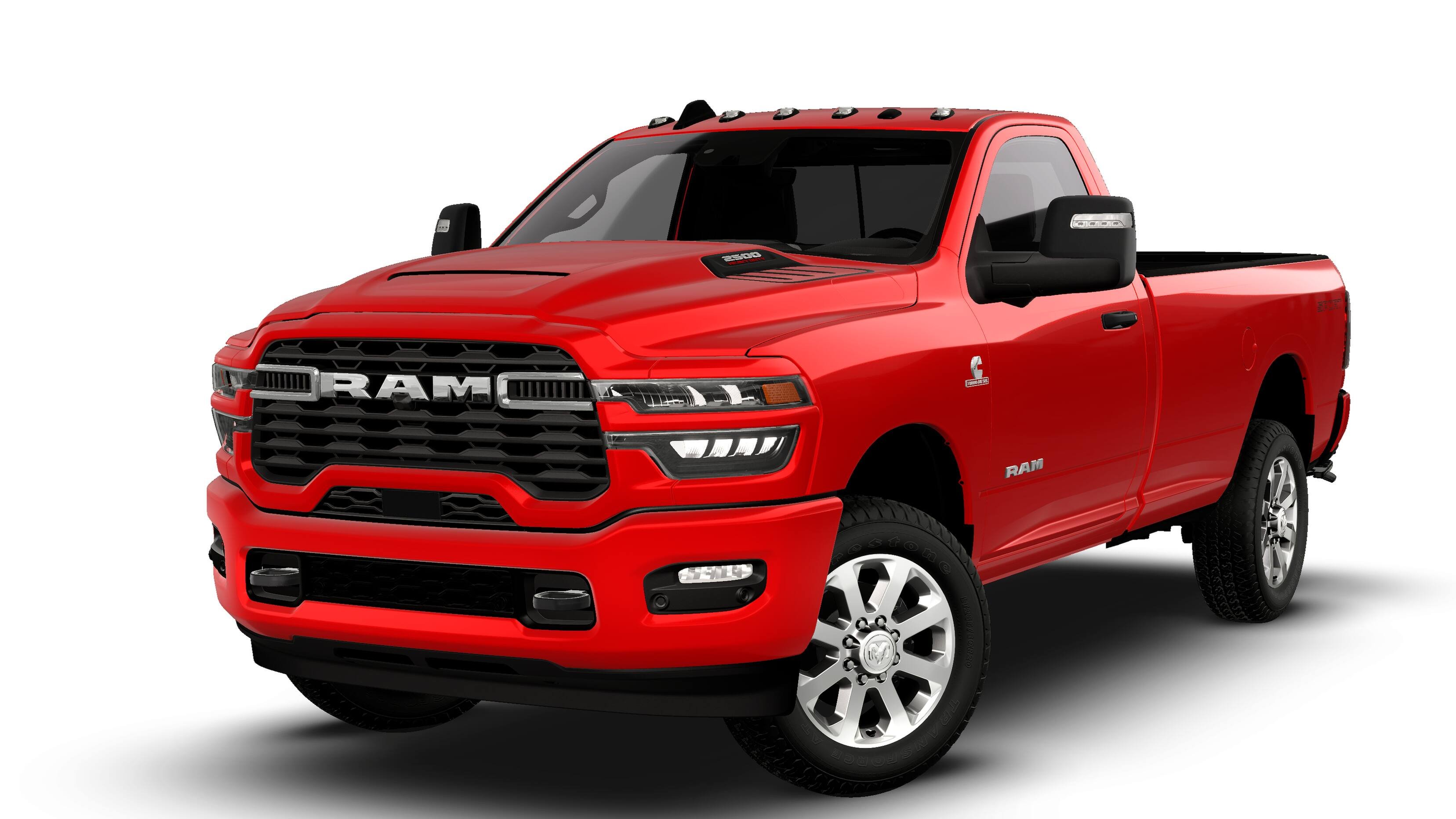 New 2027 Flame Red Clear-Coat Exterior Paint RAM BIG HORN image 13