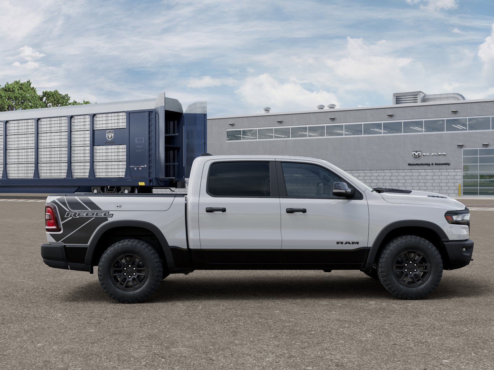 New 2026 Bright White Clear-Coat Exterior Paint RAM Rebel image 12