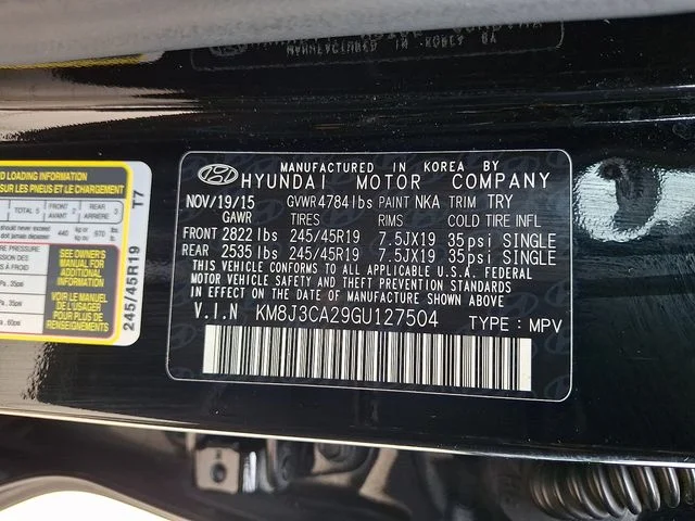 Used 2016 Black Hyundai Limited image 27