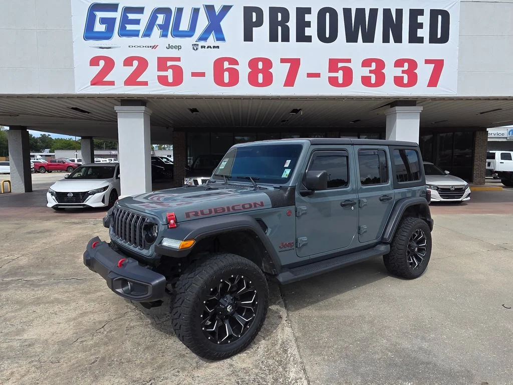 Used 2024 Gray Jeep Rubicon image 1