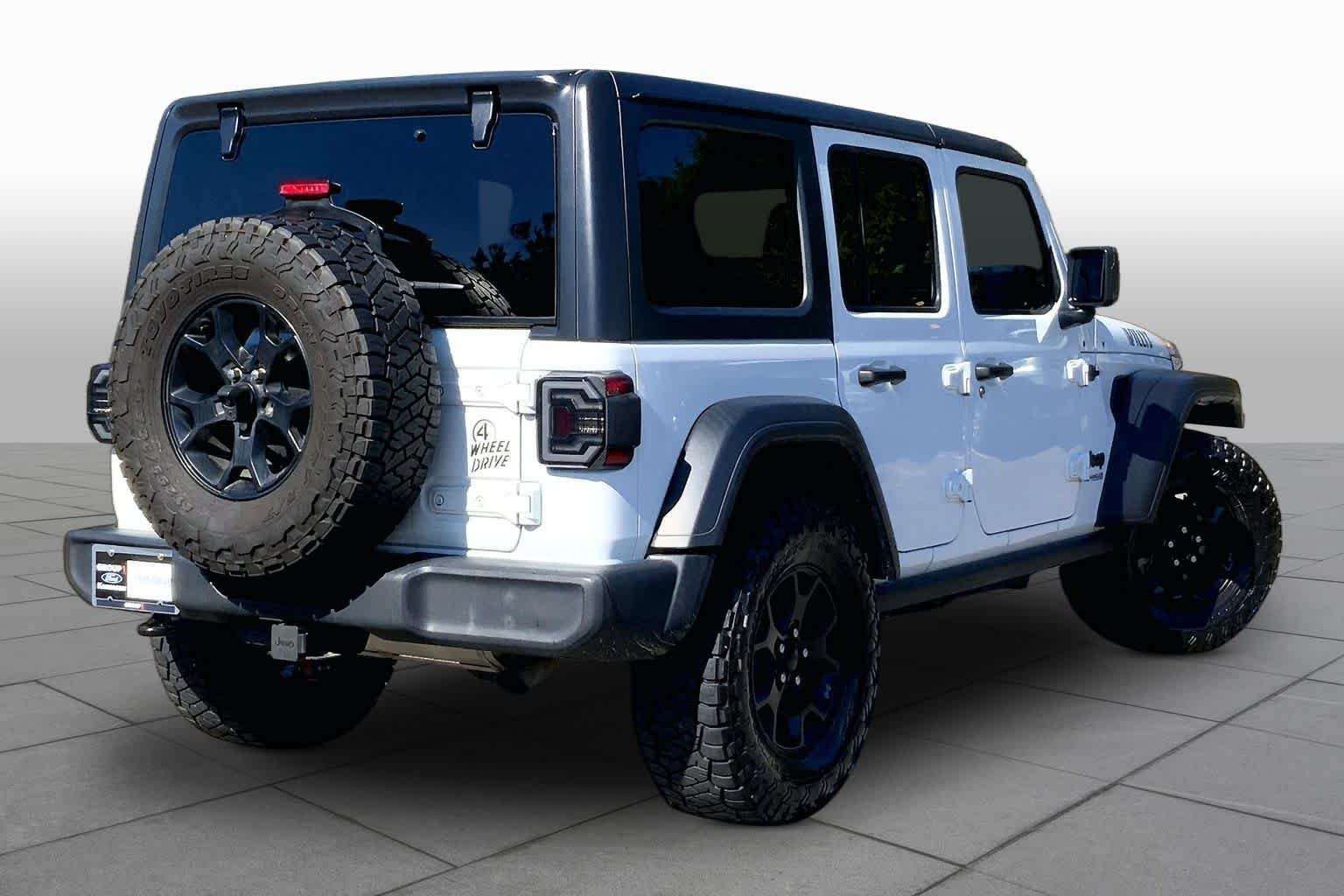 Used 2020 Bright White Clearcoat Jeep Willys Sport image 13