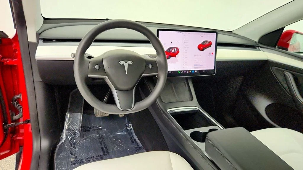 Used 2023 Red Multi-Coat Tesla Long Range AWD image 12