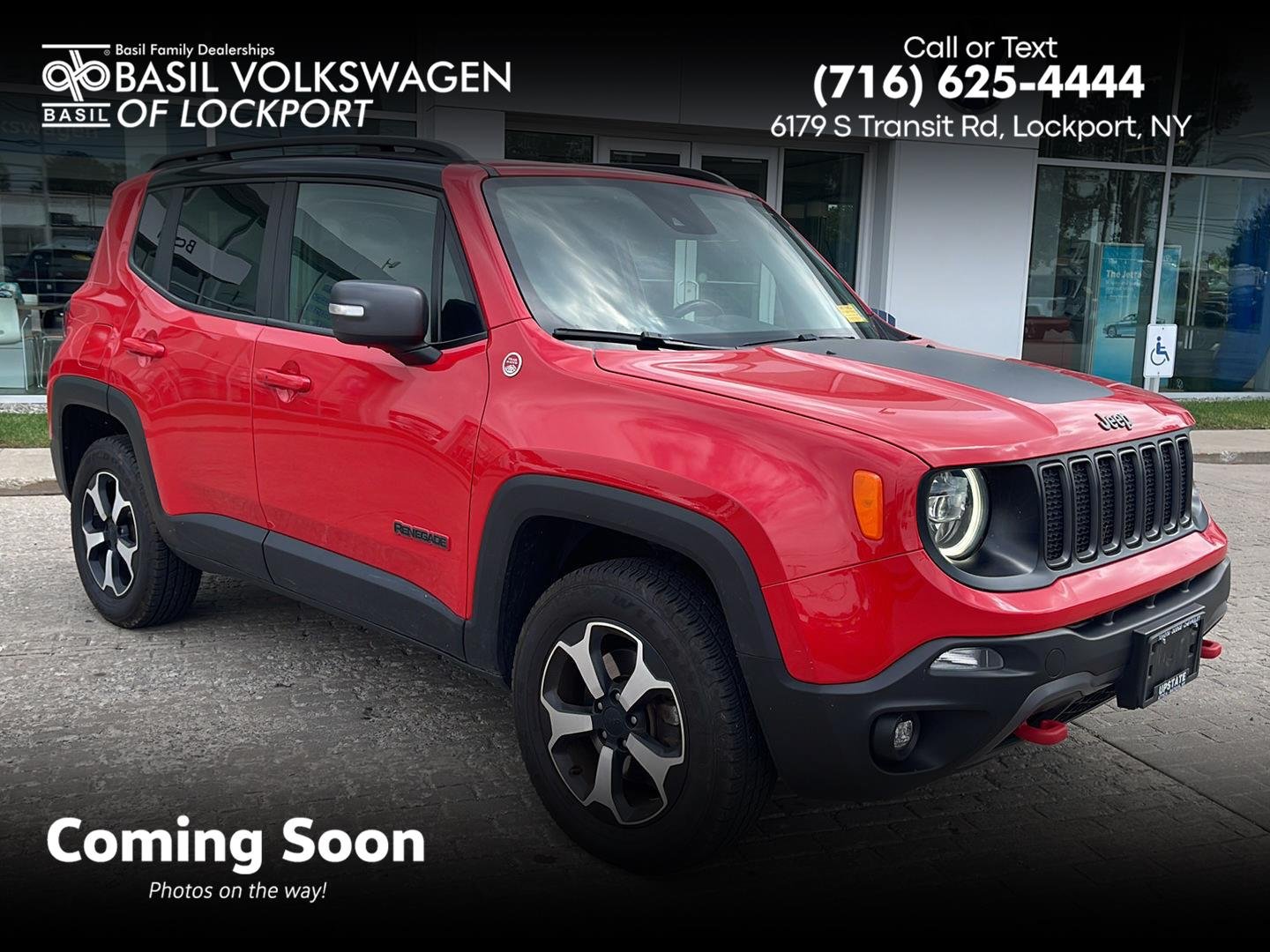 Used 2021 Colorado Red Clearcoat Jeep Trailhawk image 1