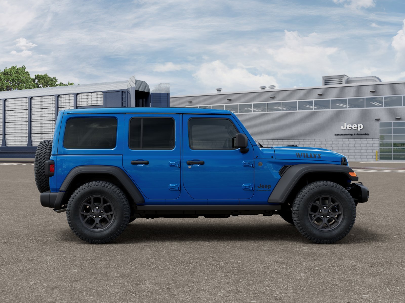 New 2026 Hydro Blue Pearl-Coat Exterior Paint Jeep Willys image 12