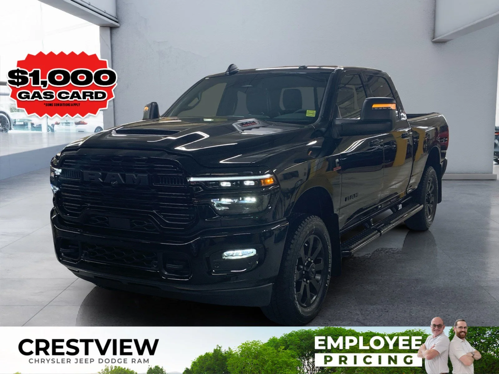 New 2026 Diamond Black Crystal Pearl Ram Laramie image 1