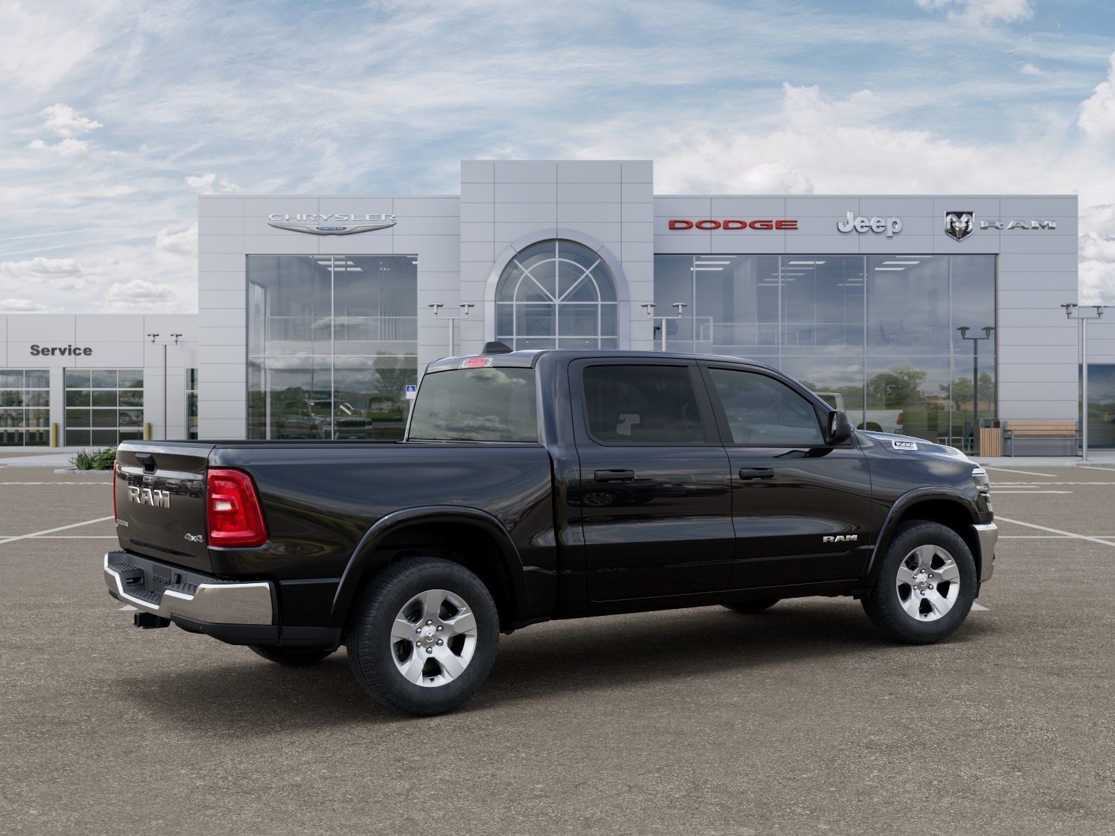 New 2026 Diamond Black Crystal Pearlcoat RAM Big Horn/Lone Star image 4