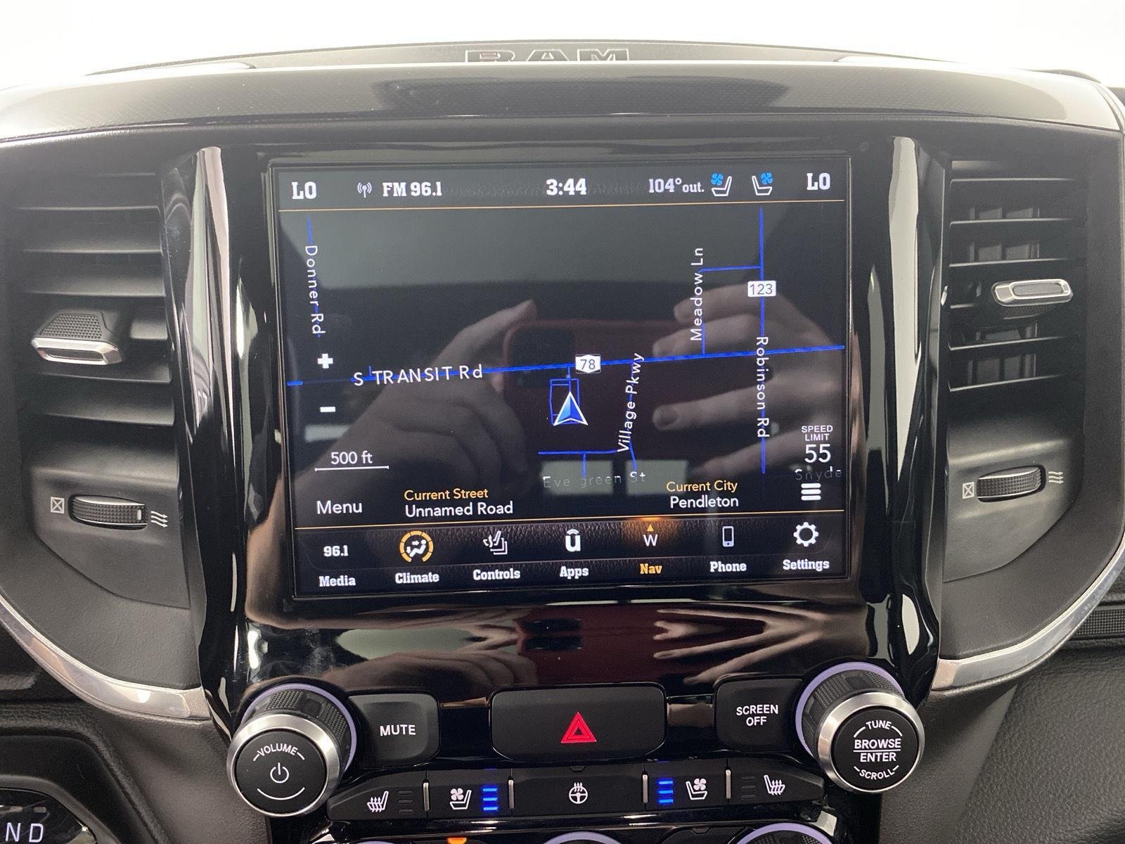 Used 2021 Diamond Black Crystal Pearlcoat Ram Laramie image 19