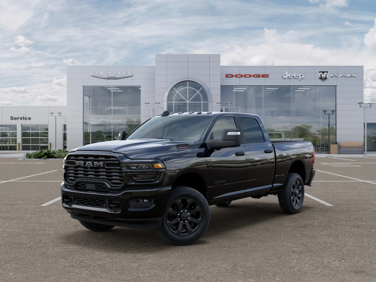 New 2026 Diamond Black Crystal Pearl-Coat Exterior Paint RAM Big Horn image 24