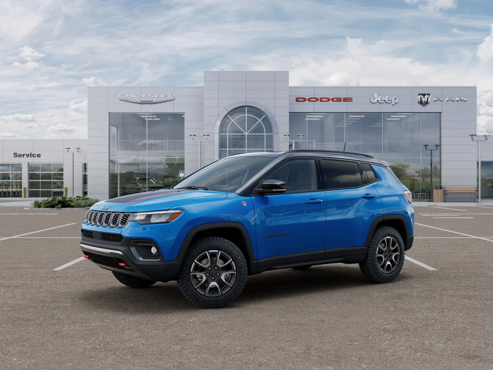 New 2026 Hydro Blue Pearl-Coat Exterior Paint Jeep Trailhawk image 2