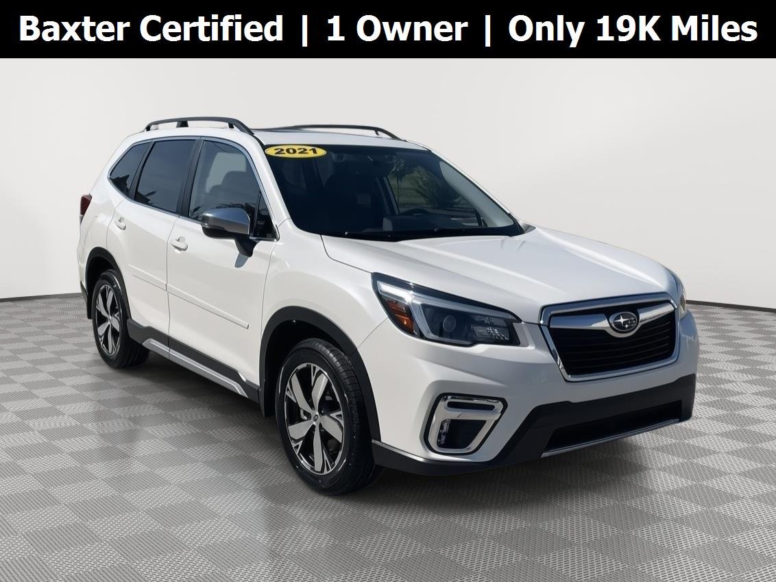 Used 2021 Crystal White Pearl Subaru Touring image 1