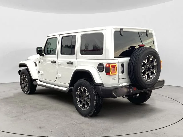 New 2026 Bright White Clearcoat Jeep 4-DOOR SAHARA image 3